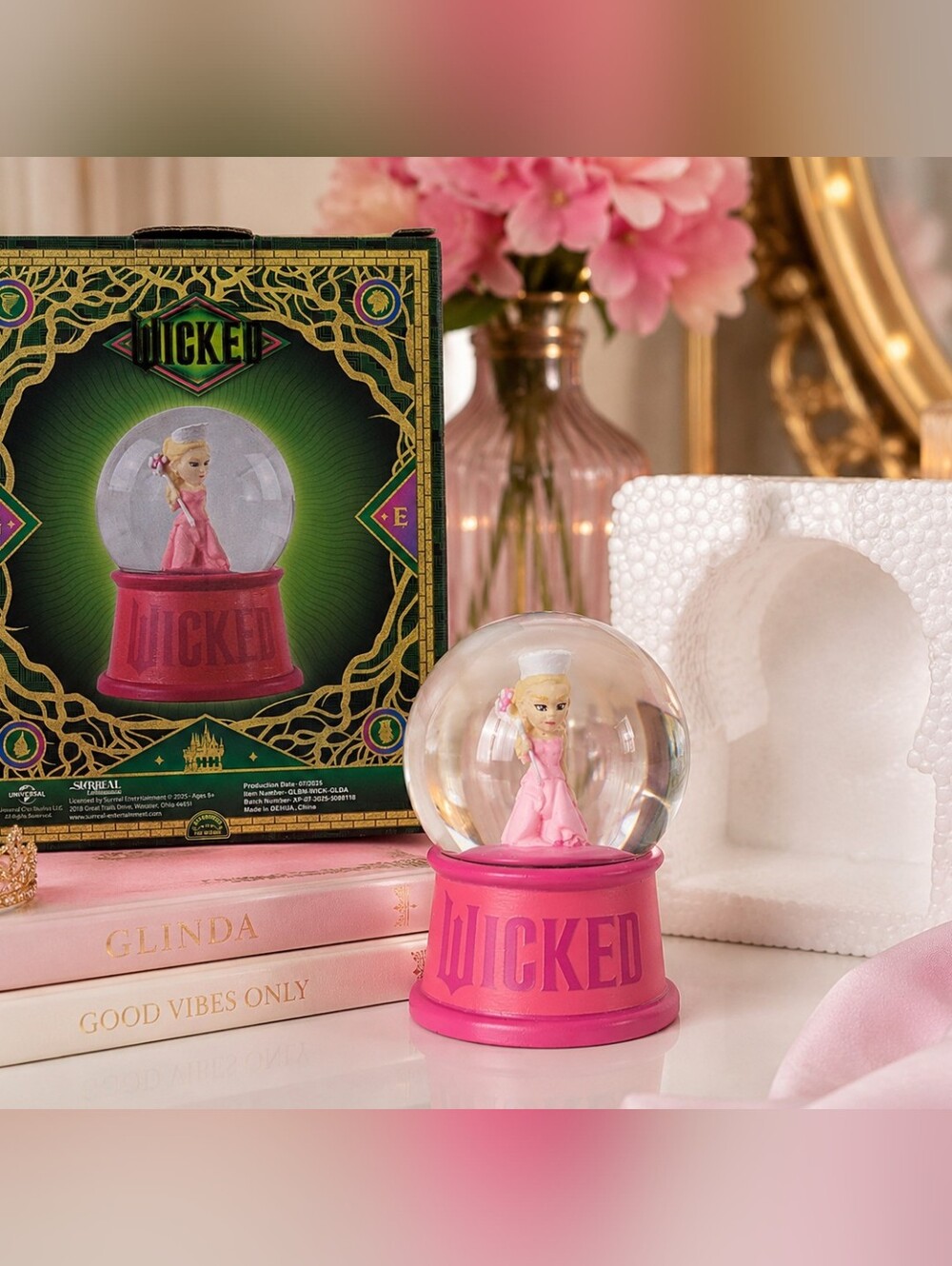 Wicked Glinda Mini Snow Globe Collectible Decor